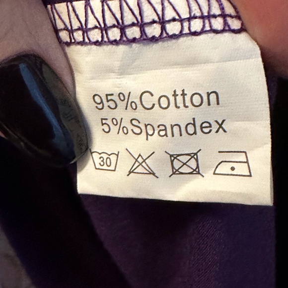 LouKeith Purple High Low Top - Picture 4 of 6